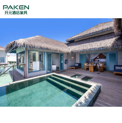 MDF Beach Villa Resorts مجموعات أثاث غرف النوم الفندقية حسب الطلب ISO14001 في جزر المالديف